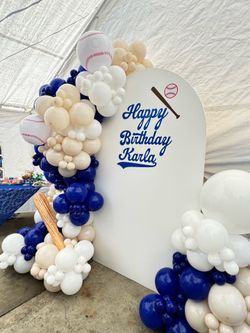 Baseball birthday party decoration