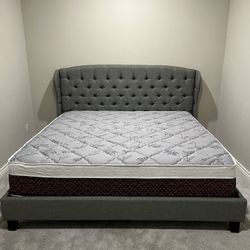 Eastern King Bed With Pillowtop Bamboo Mattress Only! ON SALE!!
