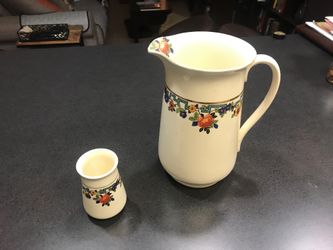 Falcon Ware China- Large and Small Pitcher