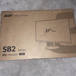 Acer 27" SB2 Series Full HD IPS Zero Frame Gaming/Office Monitor SB272
