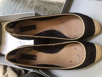 Reed Karkoff Black/Neutral Raffia shoe