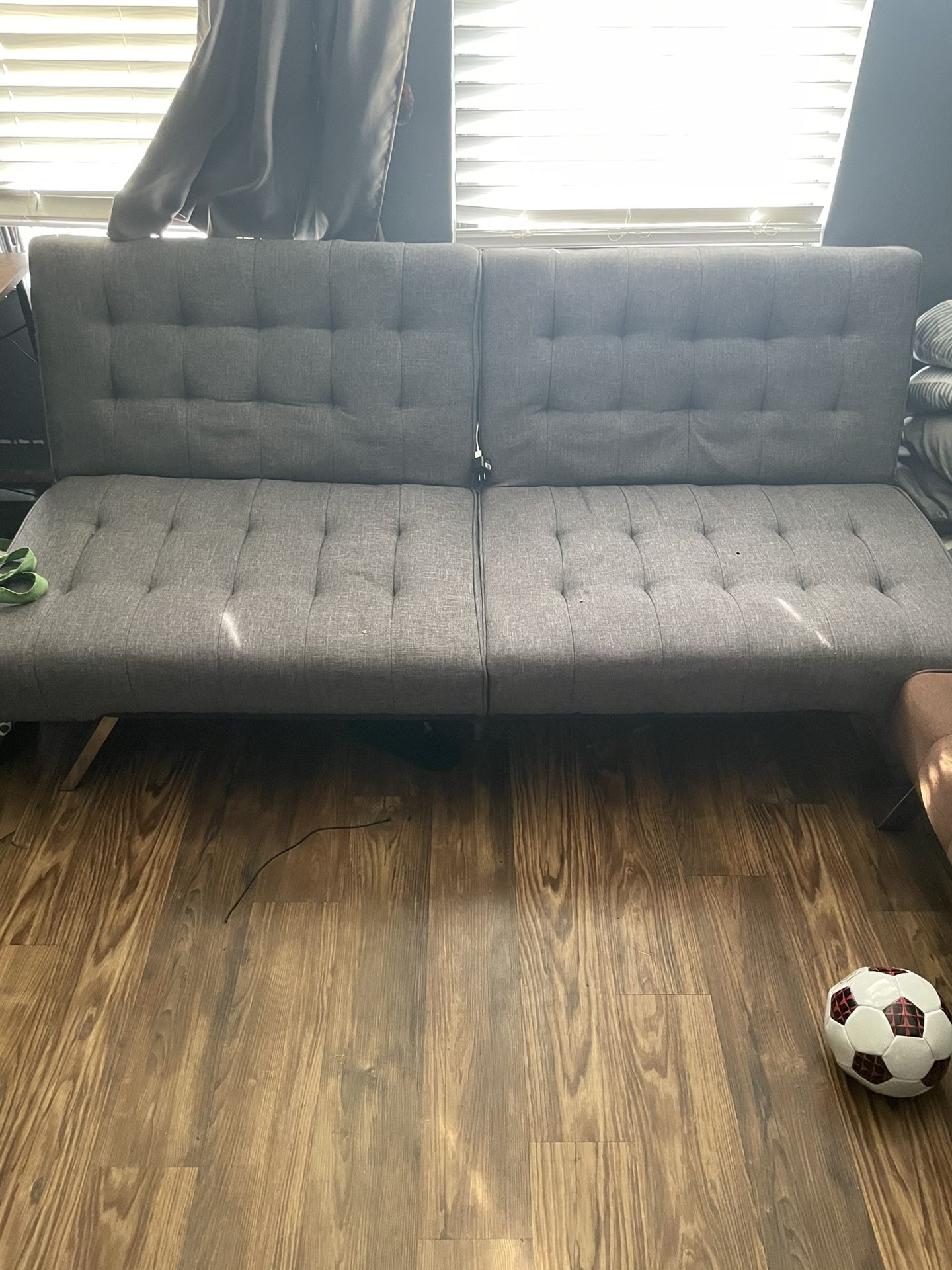 Nice gray couch for small living area