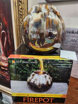 Bird Brain Hand Glazed Ceramic Firepot