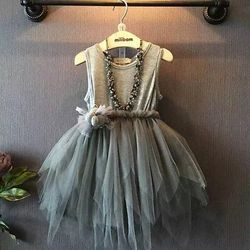 Super adorable grey tutu dress