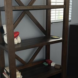 Dark Brown Wooden Shelving Unit