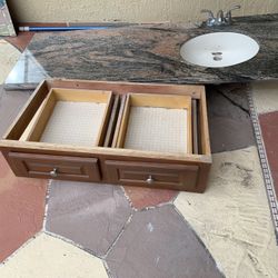 Bathroom Vanity And Granite Countertop. 