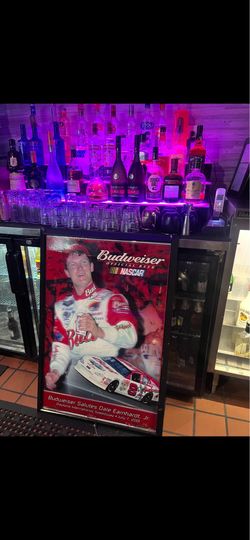 Budweiser nascar Dale Earndtheart large poster