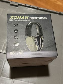 ZOHAN EM018 Shooting Ear Protection Noise Cancelling 2 Pair Muffs NRR 27dB Black