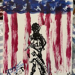 #####Born-in-the-usa BRUCE SPRINGSTEEN Painting####
