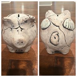 Handmade Ceramic Piggy Bank - Angel