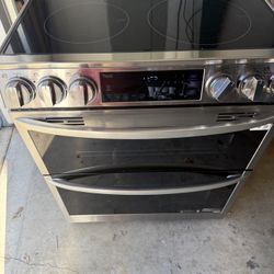LG smart Electric Double Oven Slide-in Range 
