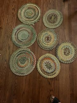 Vintage Crochet Round 13” and 16” Chair Seats