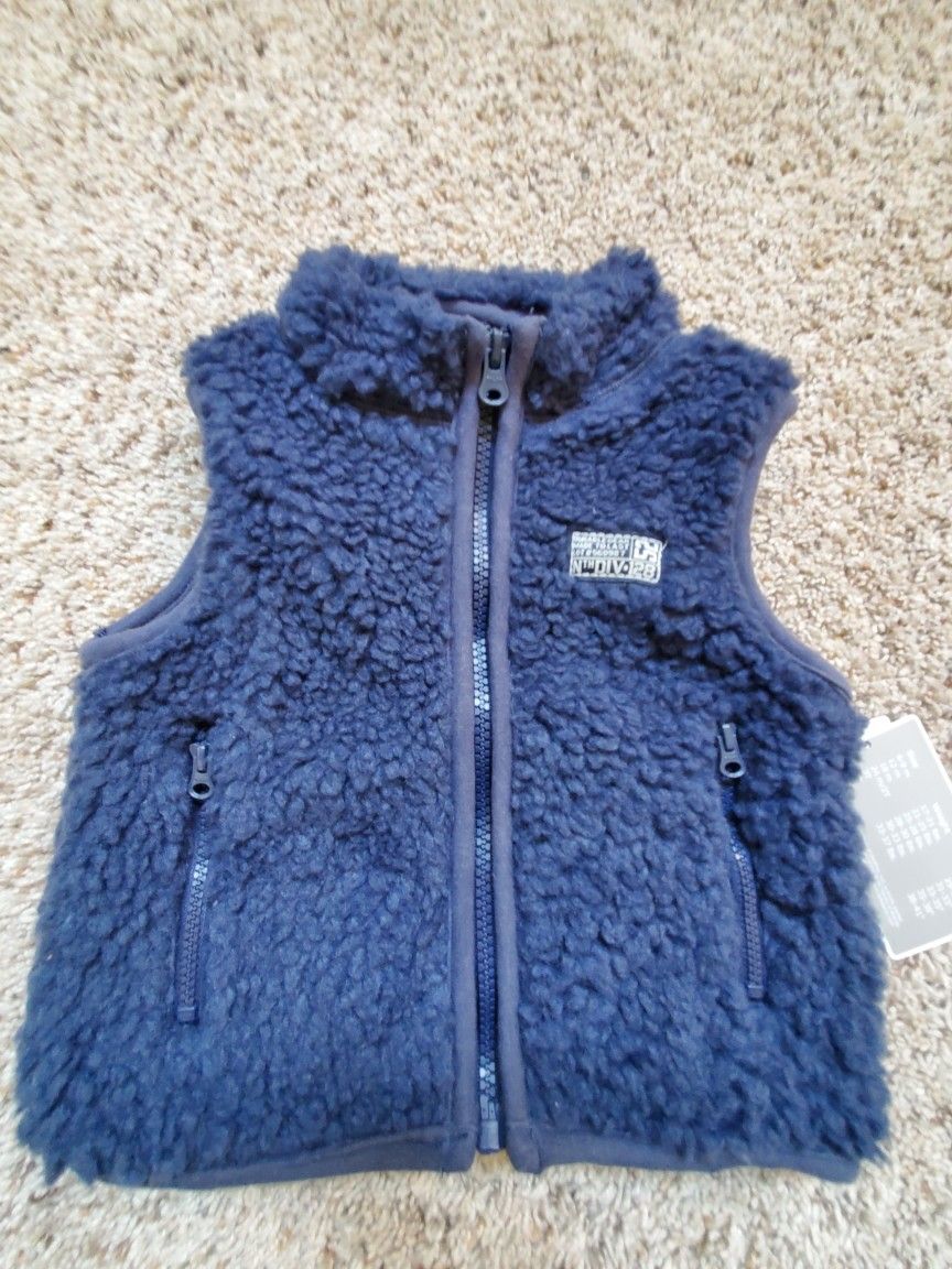NEW Baby Size 6/9 Months Faux Fur Vest