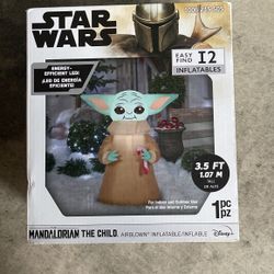 Star Wars Mandalorian Grogu “baby Yoda” New Inflatable