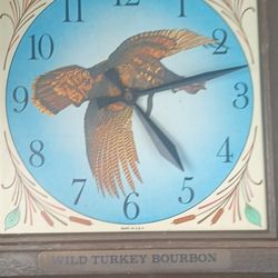 1970 Plastic Wild Turkey Clock 