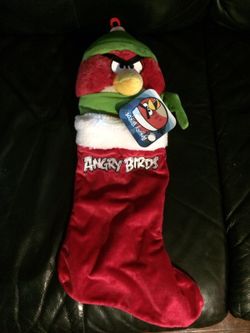Brand New Angry Birds Christmas Stocking Length 19"