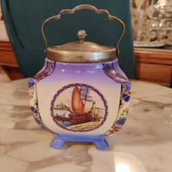 ART DECO BISCUIT BARREL JAR