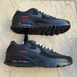 New Nike air max 90 black red bred shoes Men’s 10