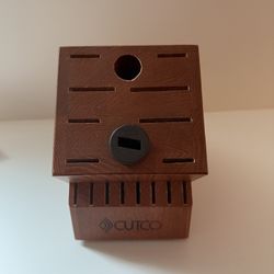 CUTCO solid Wood Knife Block Made In USA