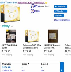 Pokémon 30th celebrations elite trainer box