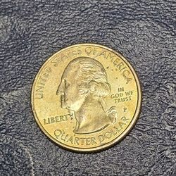 Rare Gold Plated 2017 Iowa Quarter