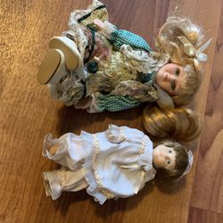 Small, Beautiful Porcelain Dolls