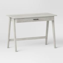 Paulo Wood Writing Desk with Drawer Weathered White - Threshold™