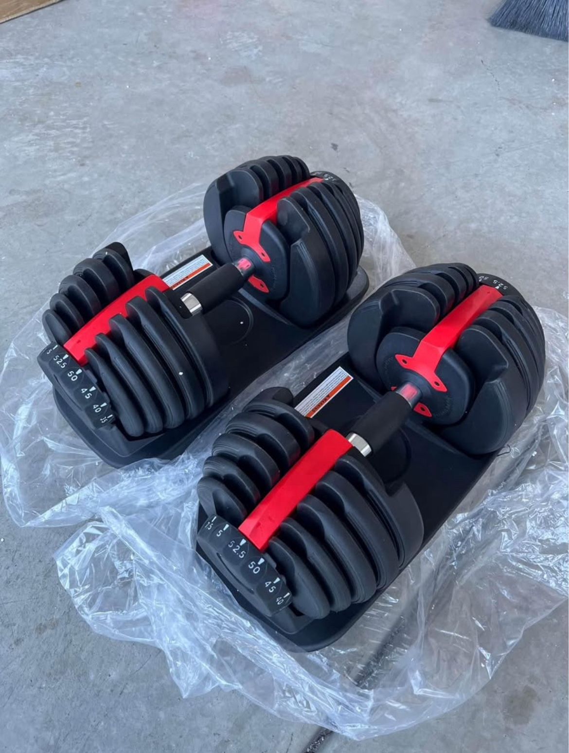 Adjustable Dumbbells 5lbs-52.5lbs Each (New)