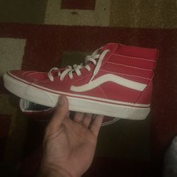 Red Vans Size 12