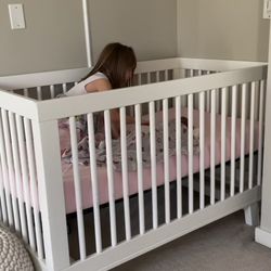 White crib pottery barn