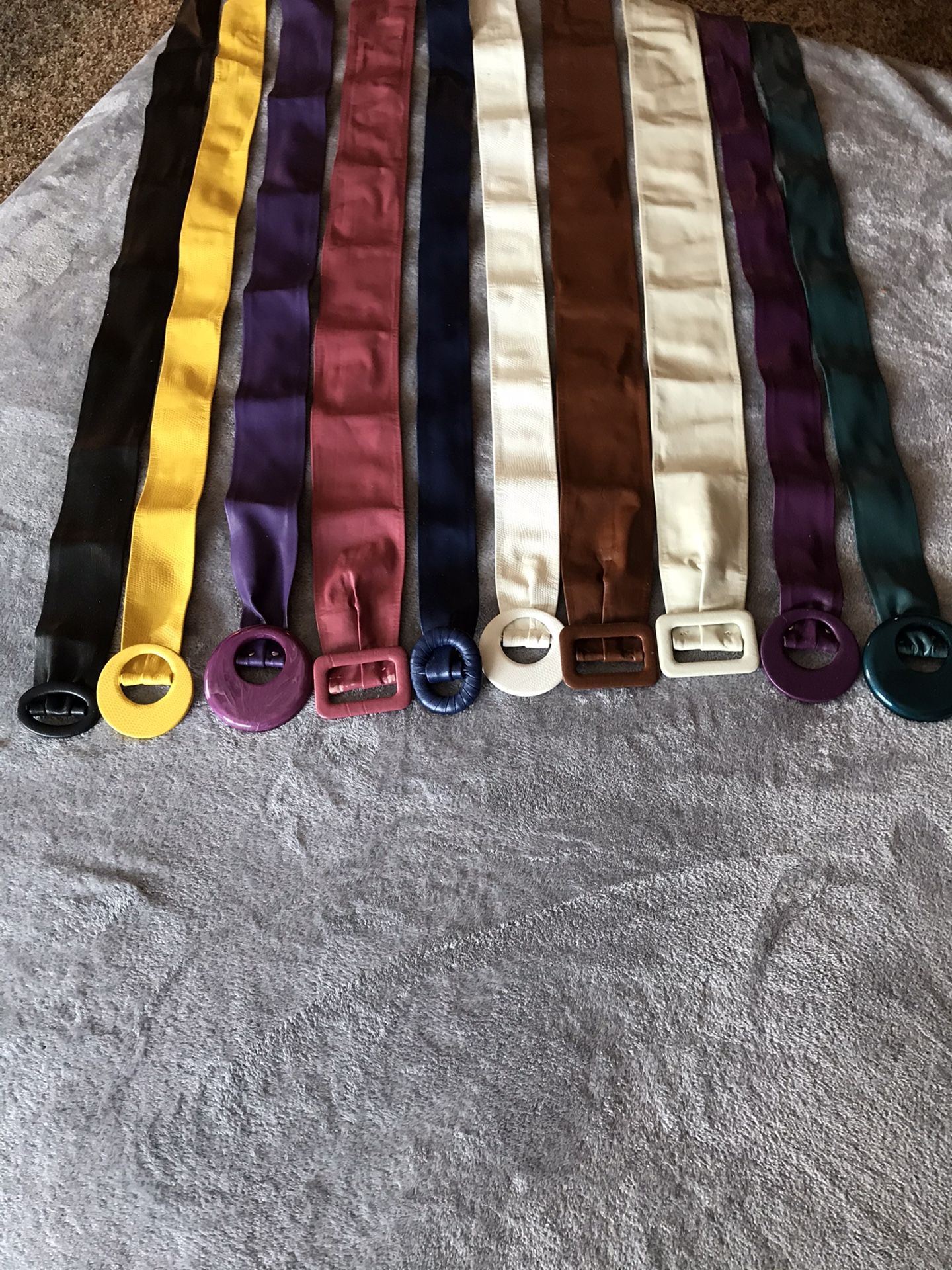 Vintage Leather and Vinyl Belts - Small waist