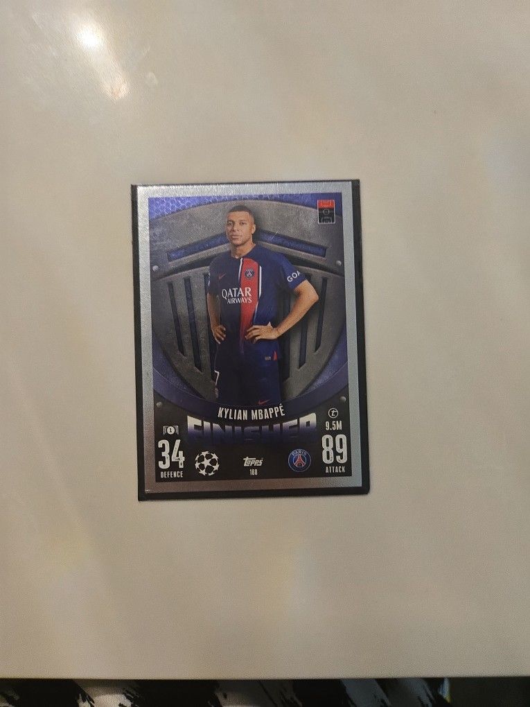 Topps Match Attax 2023/24 KYLIAN MBAPPE FINISHER #188 PICK UP ONLY