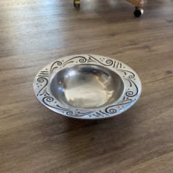 Vintage Lenox Pewter Serving Bowl Or Decorative Bowl