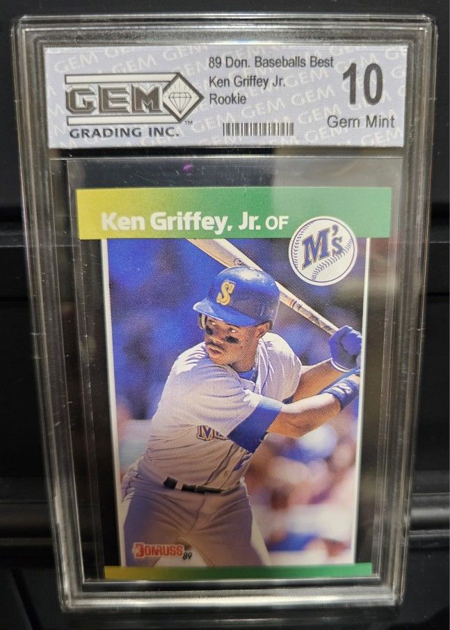Ken Griffey Jr. 1989 Donruss Rookie Card Gem Mint 10