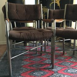 Vintage Dining Set- Bassett Chrome & Wood