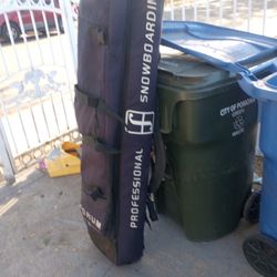 Snowboards And Bag