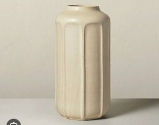 16" Hearth & Hand Faceted Ceramic Vase