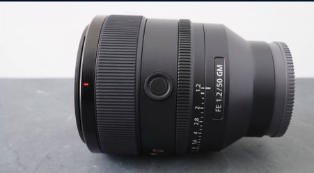 Sony FE 50mm f 1.2 gm e mount lens