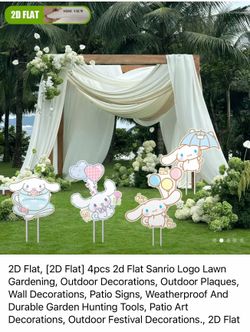 Cinnamon Rolls Sanrio yard sign