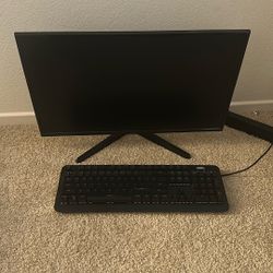 Gaming Monitor And Keyboard