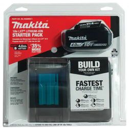 Makita 18v LXT. lithium-ion starter pack 4ah