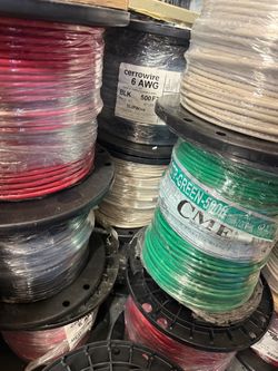 #1 #2 #3 #4 #6 #8 #10 #12 #14 Wire 500ft THHN Single Stranded Copper Cable 👇👇👇👇(#8 500ft $250  price Of Each ) read the description below 👇👇👇👇