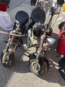 Harley mini white chopper