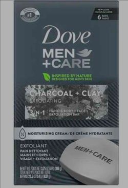 3-6pk (3.75 oz bars) DOVE MEN+CARE EXFOLIATION BARS