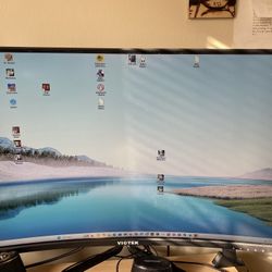 VIOTEK GNV32DBE 32-Inch Curved Gaming Monitor, 2560x1440p QHD