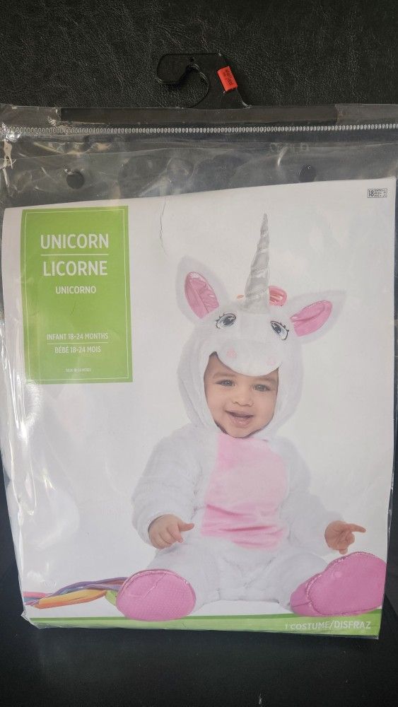 Brand New Unicorn Costume Infant Size 18-24 Months