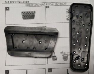 Pedal Cover Kit, DODGE CHARGER CHALLENGER CHRYSLER 300 PEDAL COVER KIT