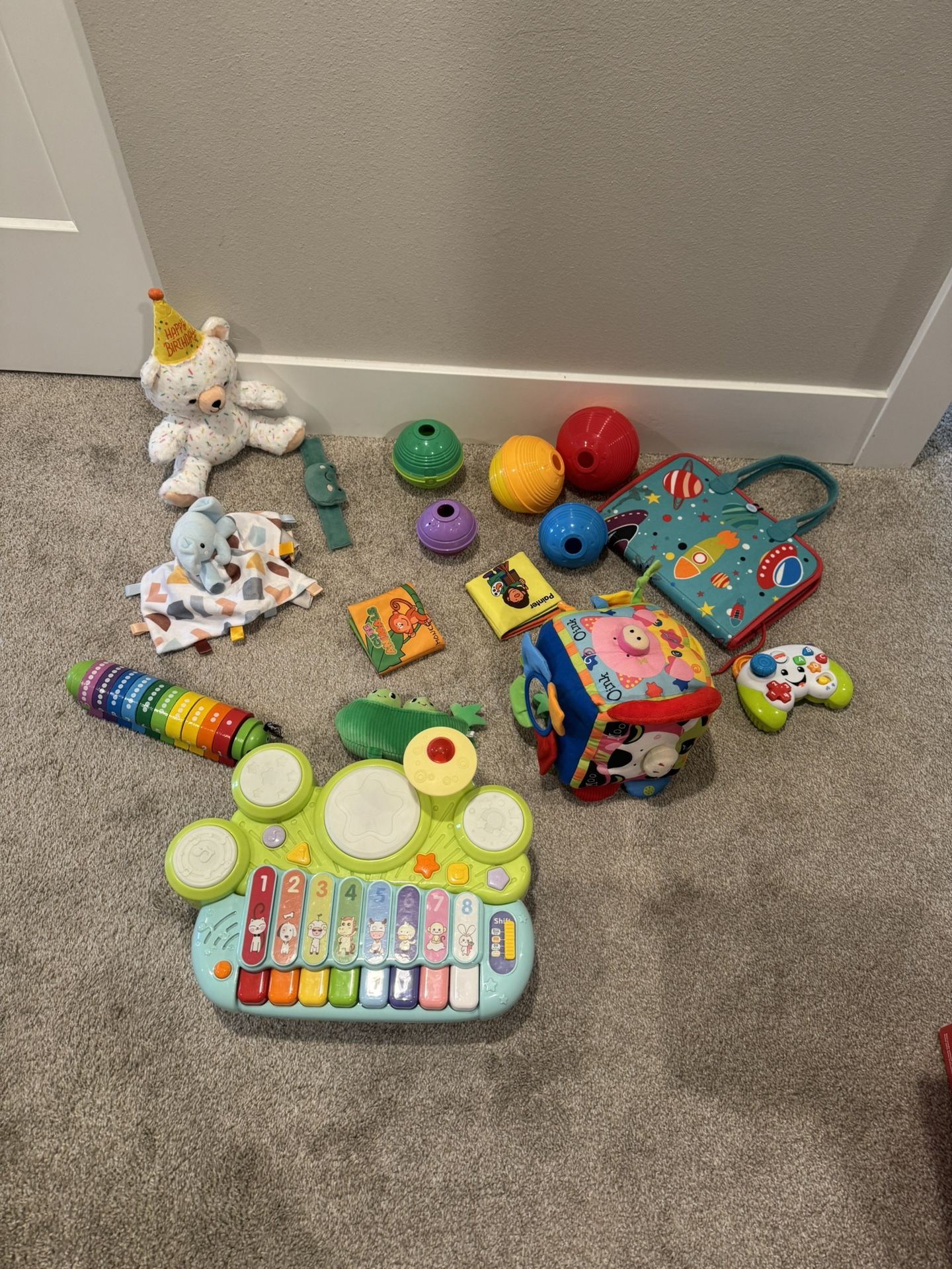 Large Box Of Baby Toys