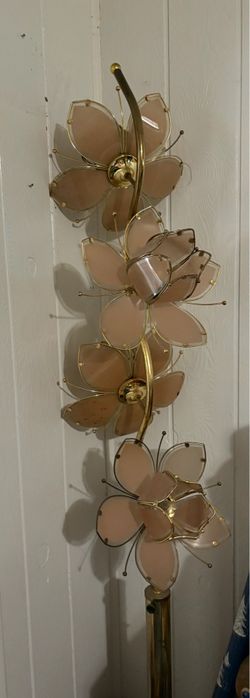 Selling glass Lotus Floor Lamp for parts