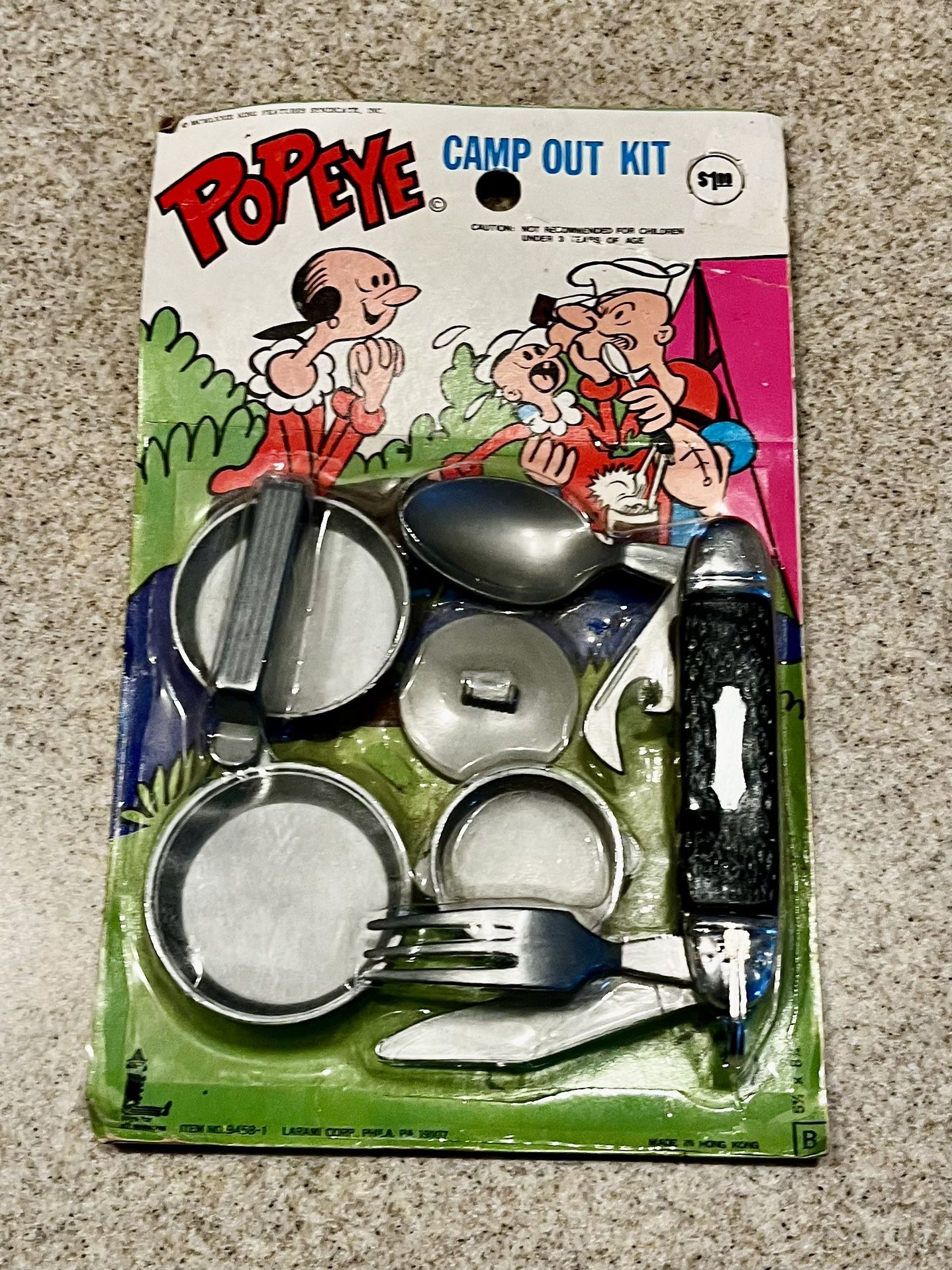 Vintage Popeye, Campout Kit